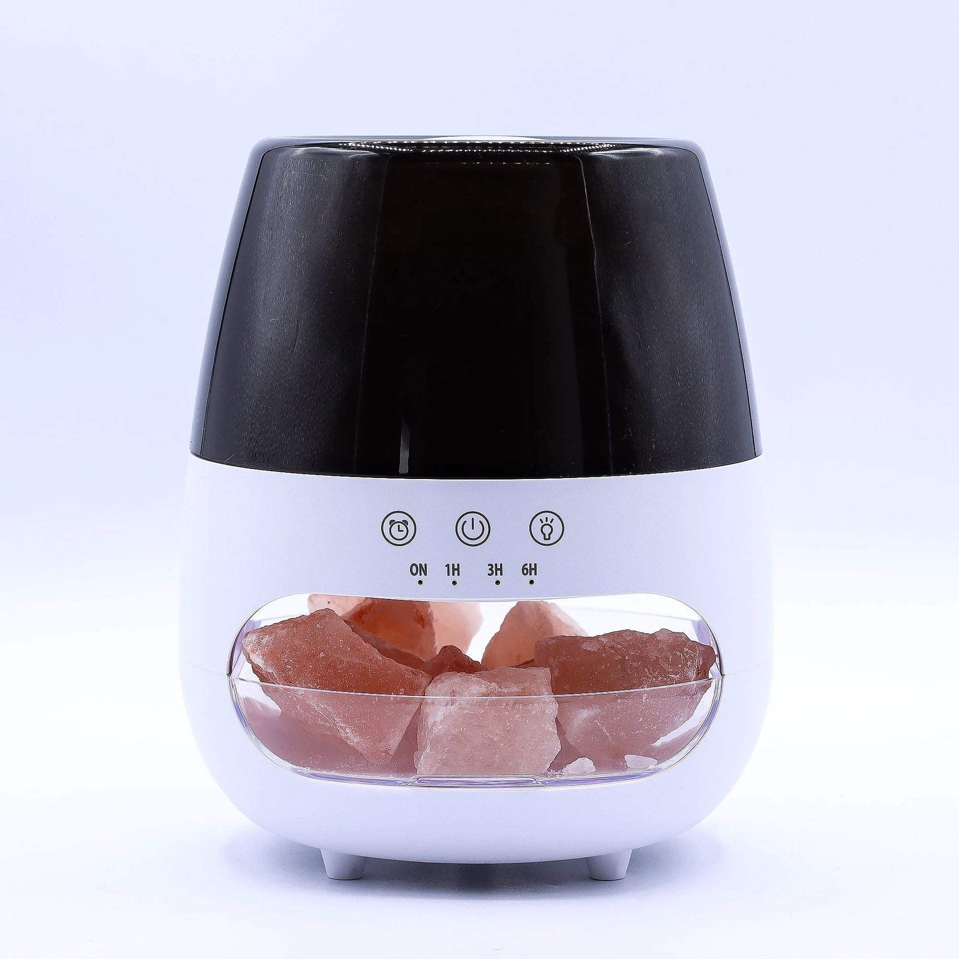 Salt Stone Flame Effect Aroma Diffuser - White USB - Colour Change and Timer by AW Dropship UK