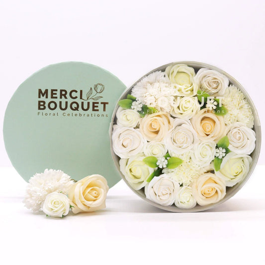 Round Box - Wedding Blessings - White & Ivory by AW Dropship UK