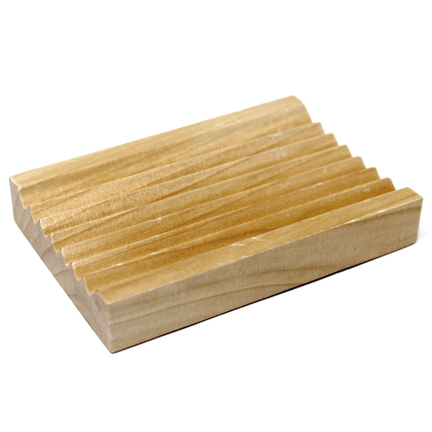 Hemu Wood Soap Dish - Groovy by AW Dropship UK