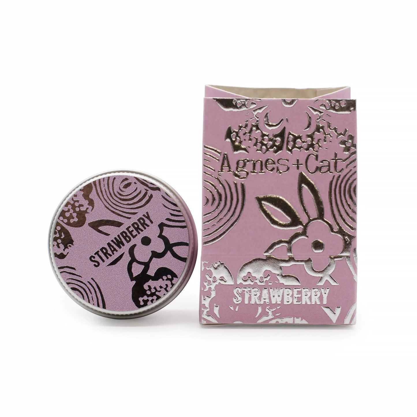Agnes And Cat Strawberry Natural Lip Balm Gift For Strawberry Lovers With Sweet Fruity Hydration by AW Dropship UK