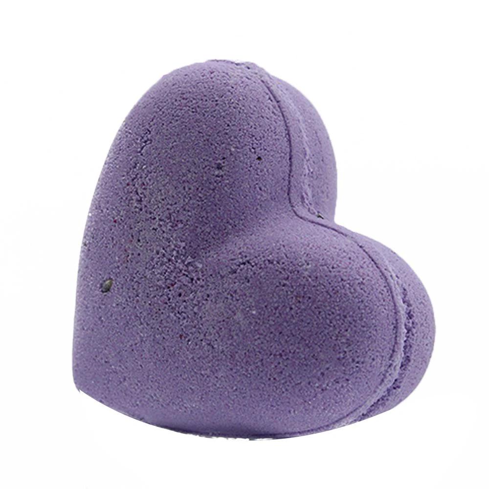 Love Heart Bath Bomb 70g French Lavender Soothing Calming Self Care Spa Moment Bliss by AW Dropship UK