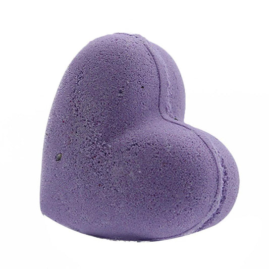 Love Heart Bath Bomb 70g French Lavender Soothing Calming Self Care Spa Moment Bliss by AW Dropship UK