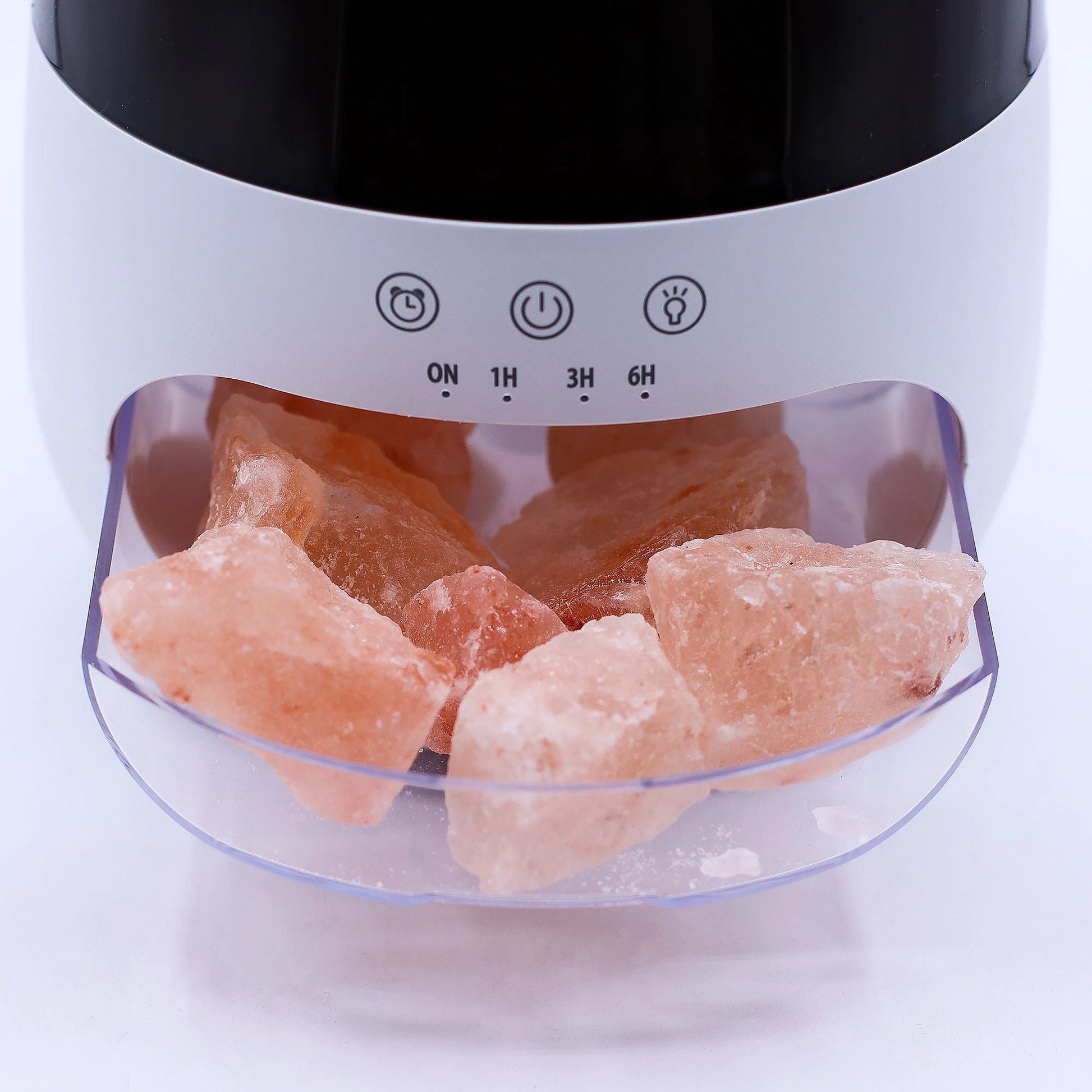 Salt Stone Flame Effect Aroma Diffuser - White USB - Colour Change and Timer by AW Dropship UK