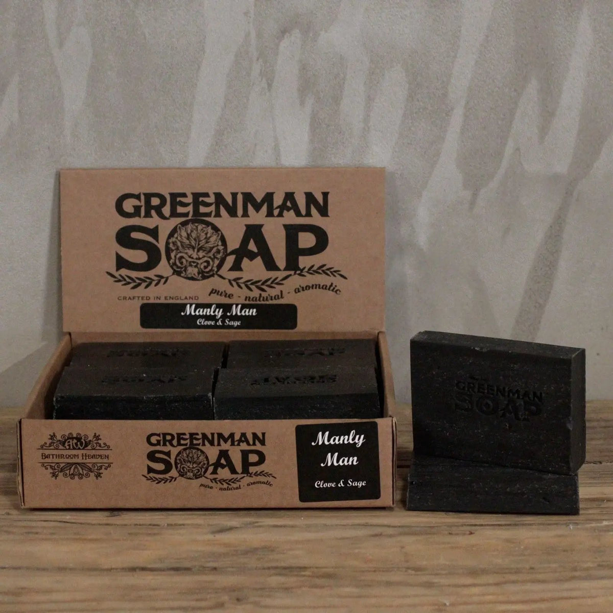 Greenman Soap Slice 100g - Manly Man by AW Dropship UK