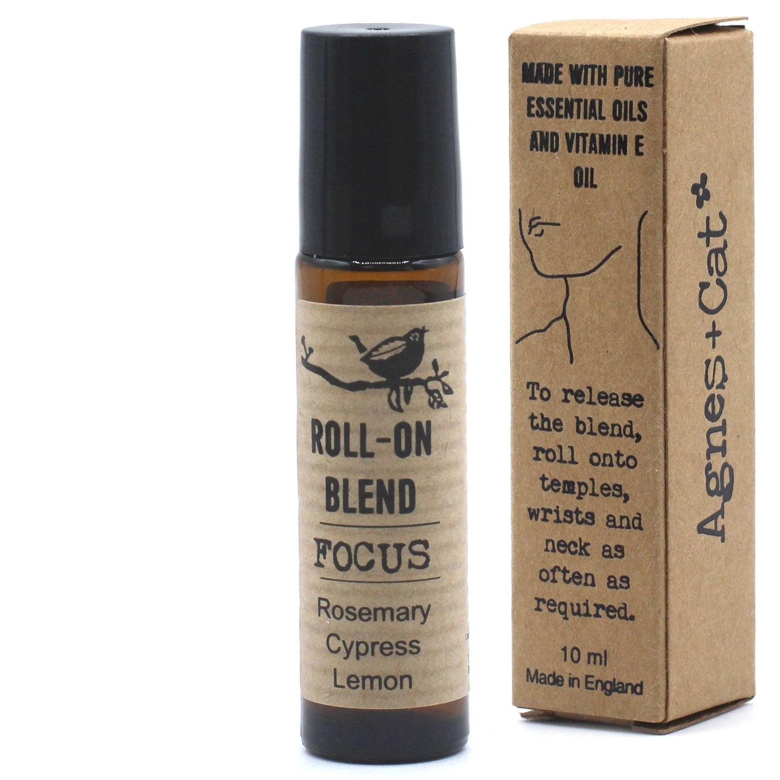 Agnes + Cat Roll On Essential Oil Blend - FOCUS by AW Dropship UK