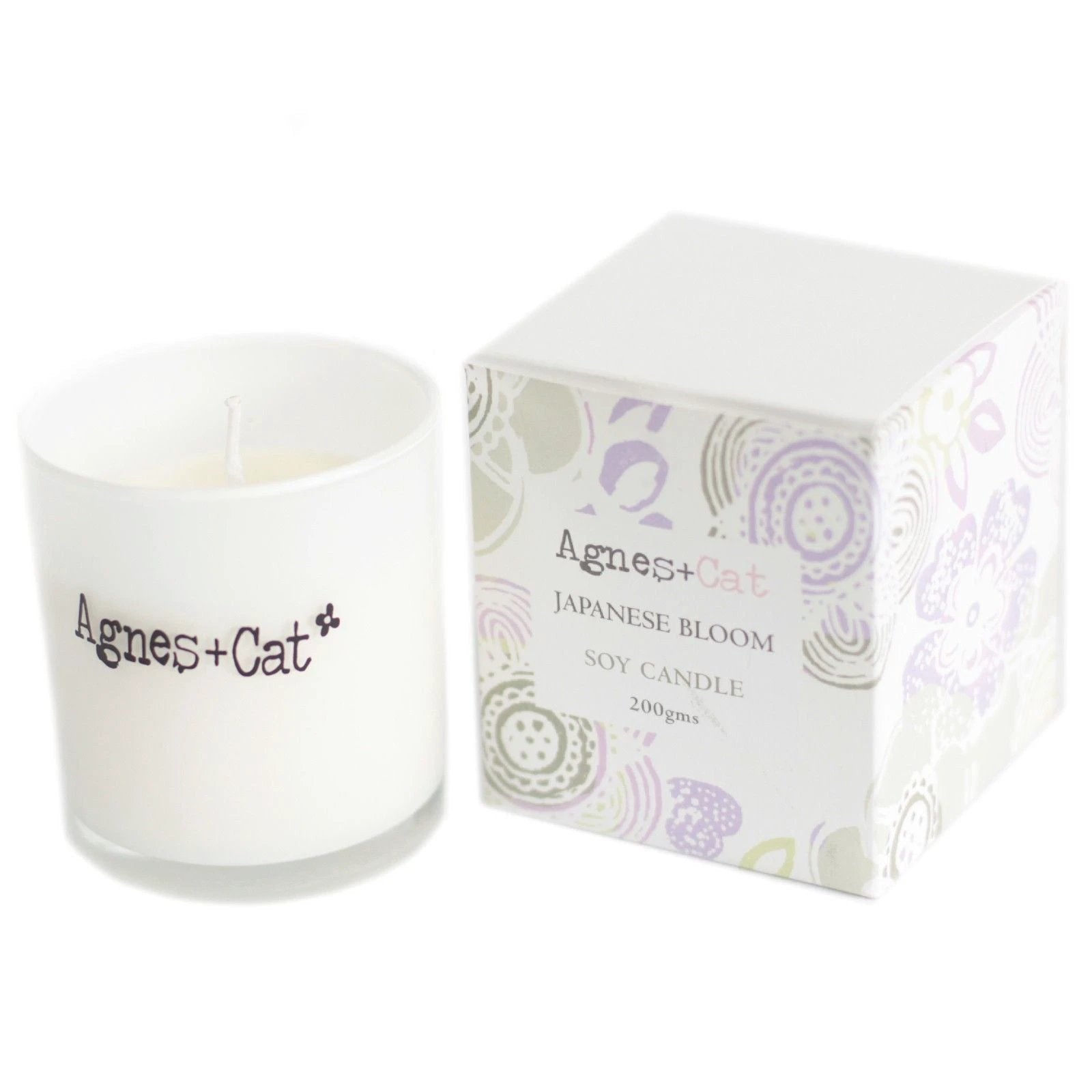Agnes + Cat Votive Candle - Japanese Bloom by AW Dropship UK