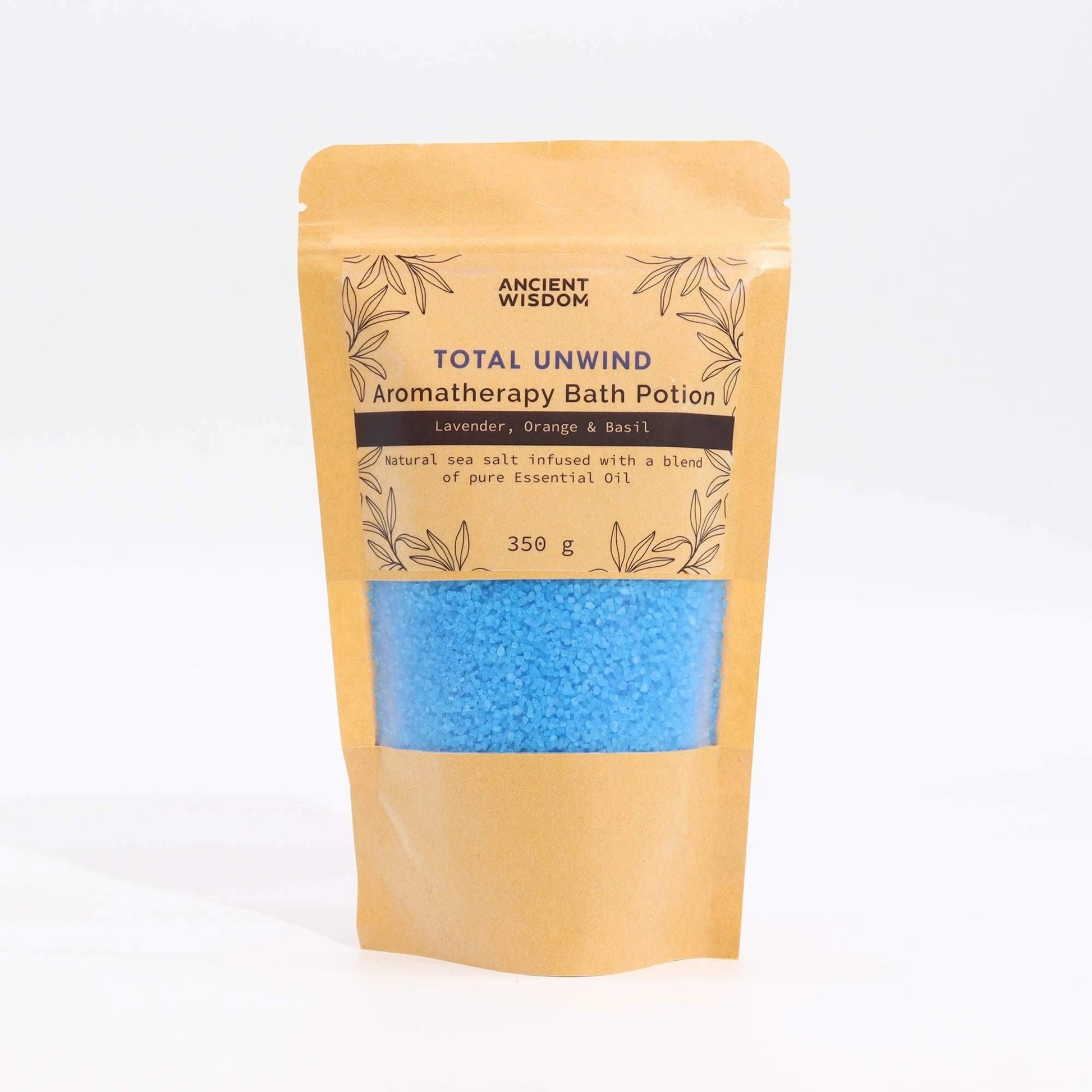 Aromatherapy Bath Potion in Kraft Bag 350g - Total Unwind by AW Dropship UK