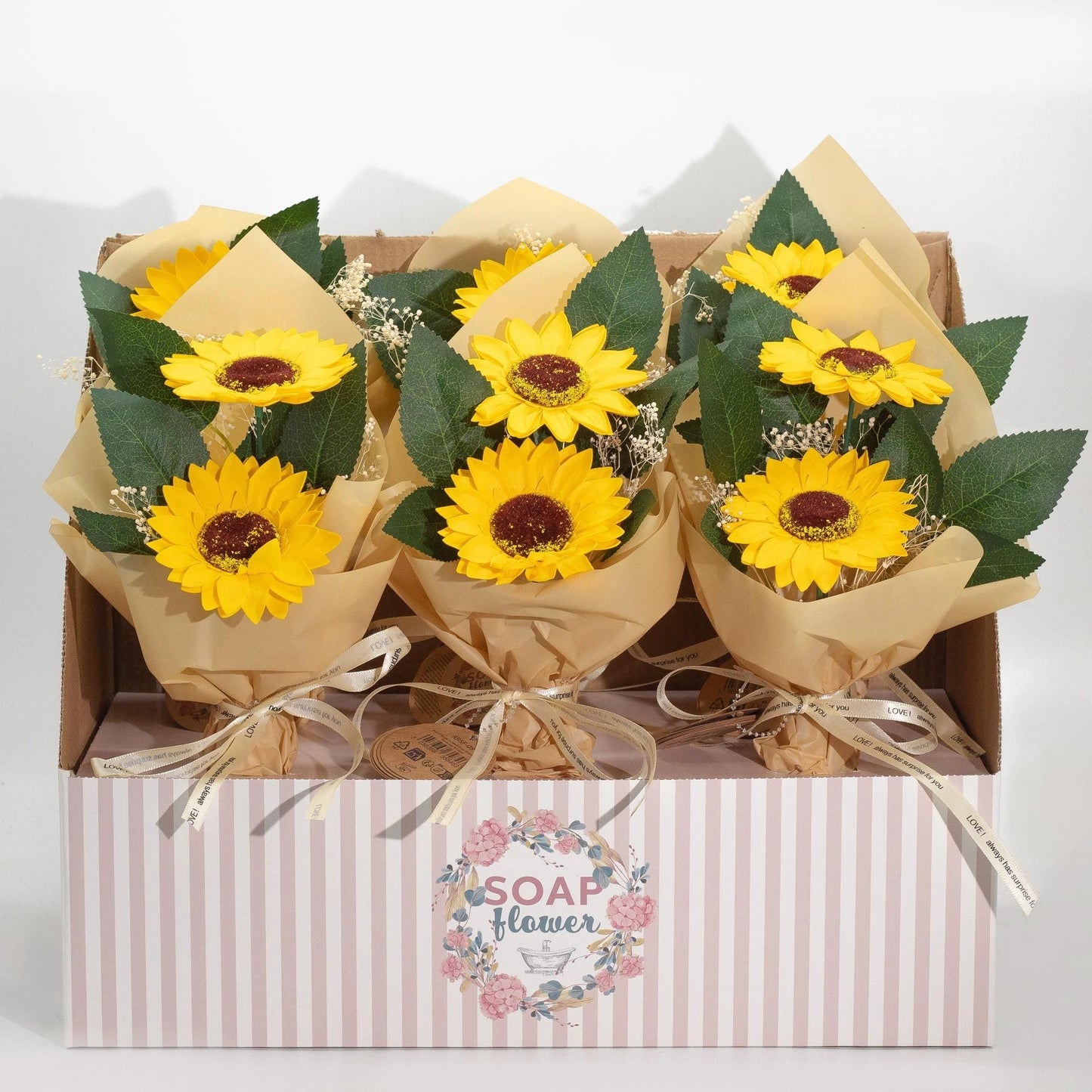 Soap Flower - Two Sunflower Bouquet by AW Dropship UK