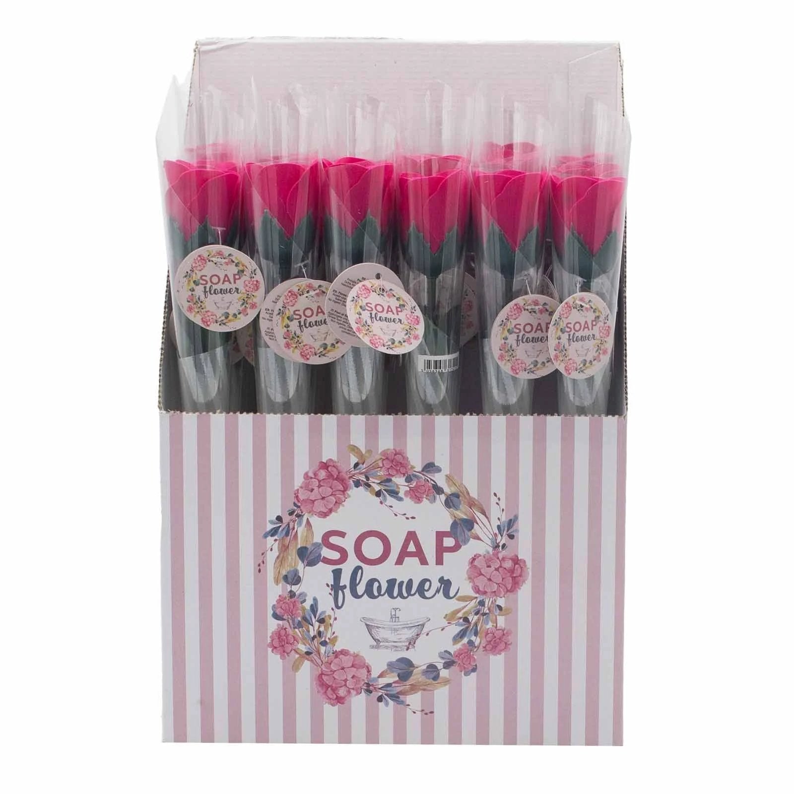 Soap Flower - Small Pink Rose by AW Dropship UK