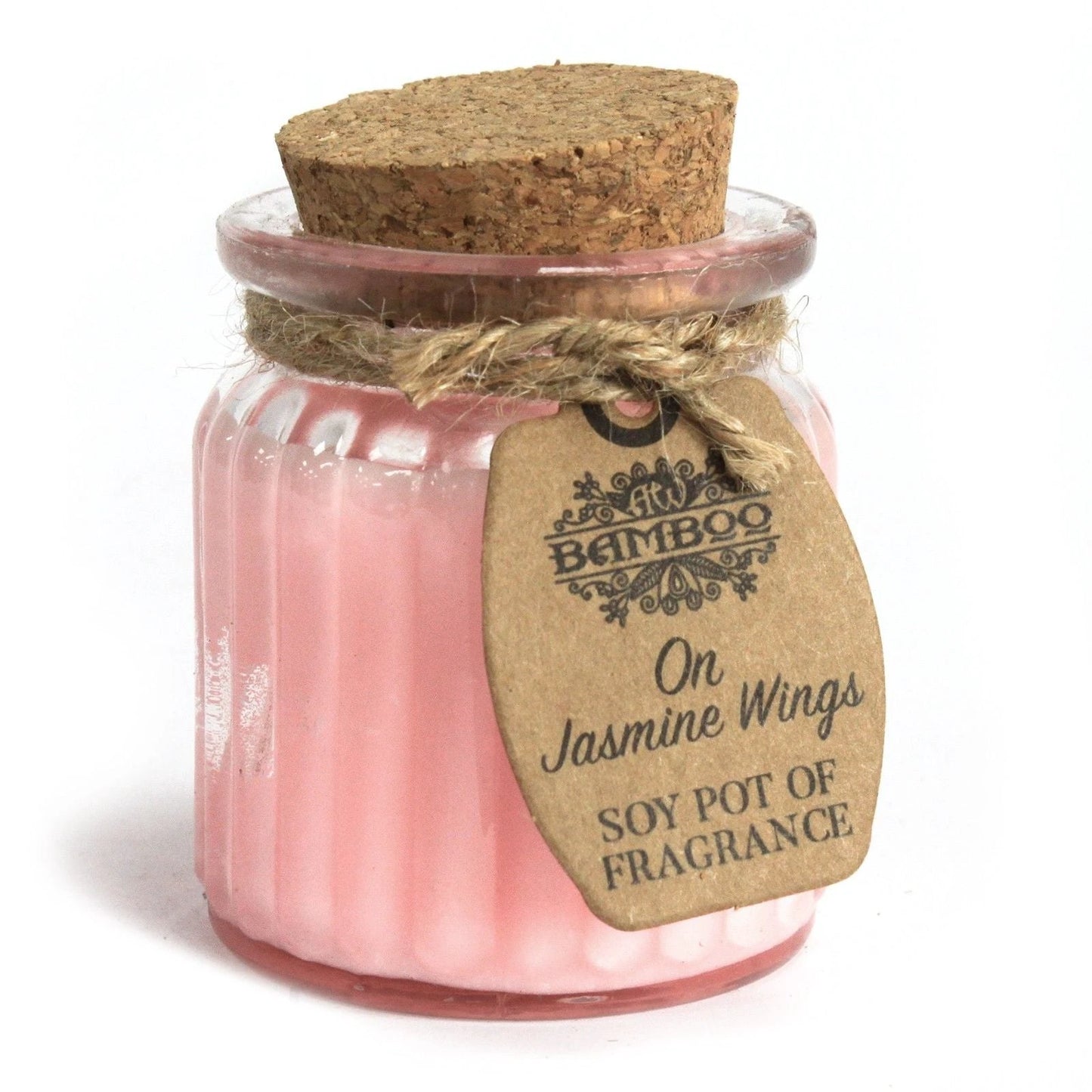 On Jasmine Wings Soy Pot of Fragrance Candles by AW Dropship UK