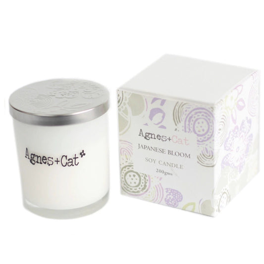 Agnes + Cat Votive Candle - Japanese Bloom by AW Dropship UK