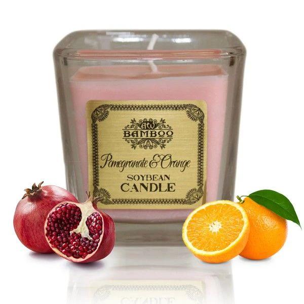 Soybean Candles - Pomegranate & Orange by AW Dropship UK