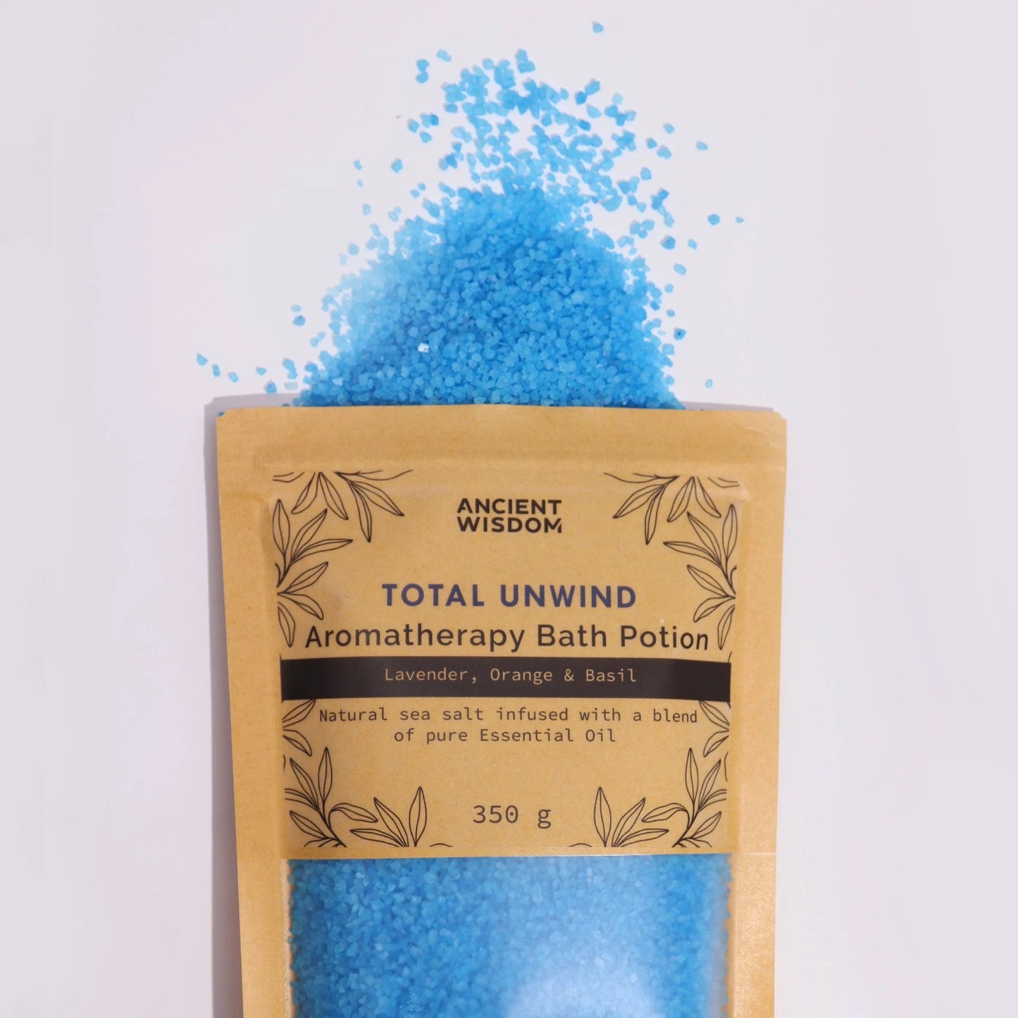 Aromatherapy Bath Potion in Kraft Bag 350g - Total Unwind by AW Dropship UK