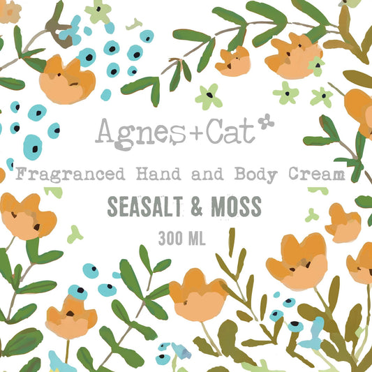 Agnes + Cat Hand & Body Cream - Sea Salt & Moss by AW Dropship UK