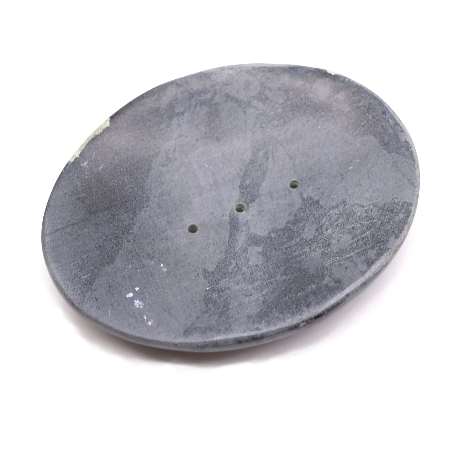 Grey Soapstone Soap Dish 10x12cm- Classic Oval by AW Dropship UK