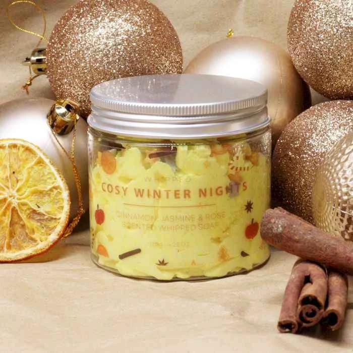 Cosy Winter Nights Whipped Soap – Spiced Cashmere 120g