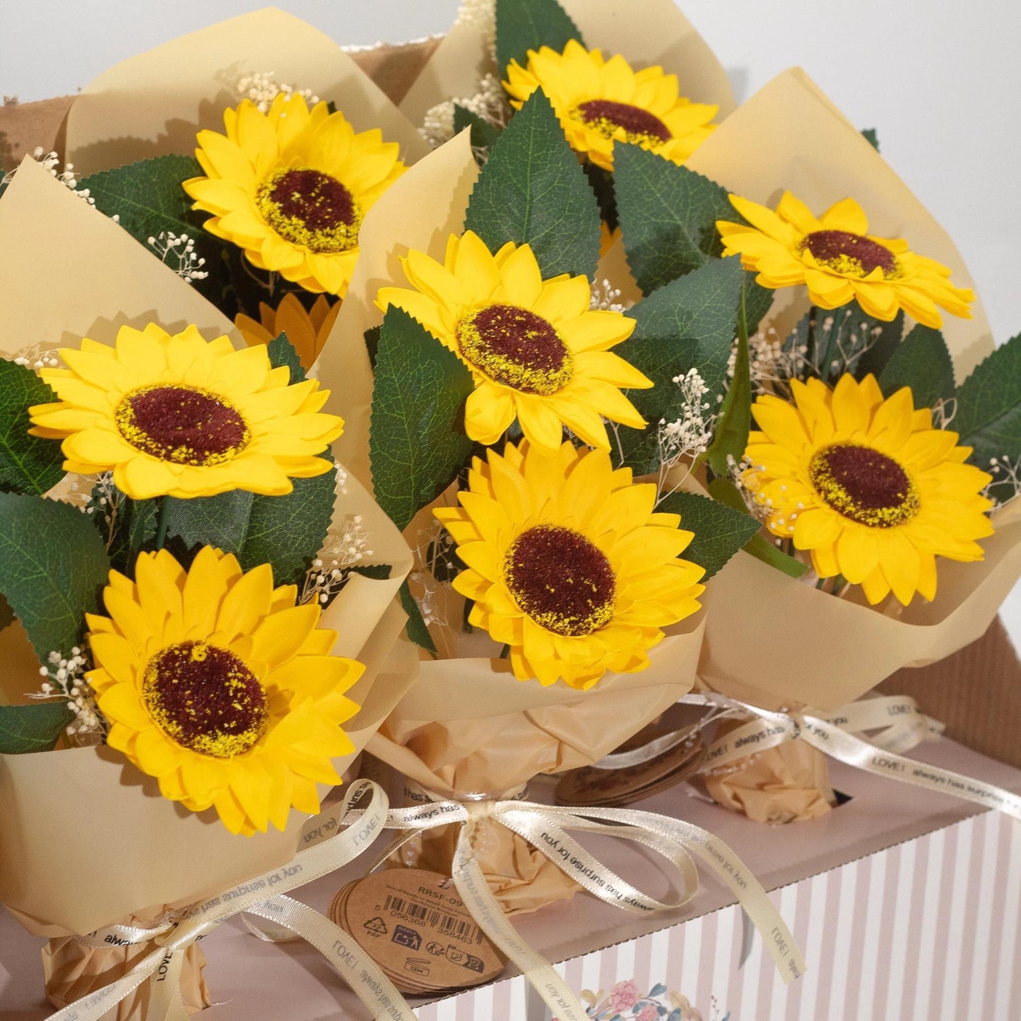 Soap Flower - Two Sunflower Bouquet by AW Dropship UK