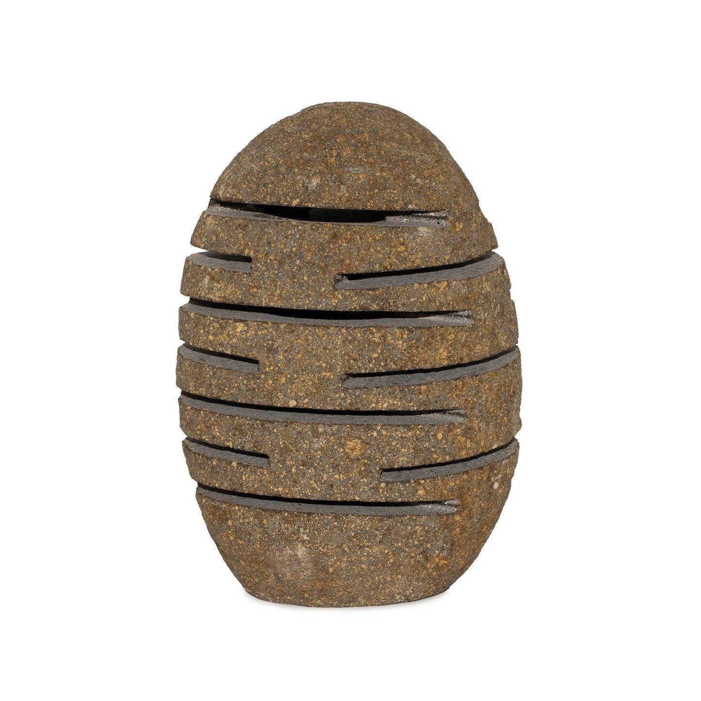 Natural Riverstone Candle Holder - Standing Stone Cut (10x13x22cm) by AW Dropship UK
