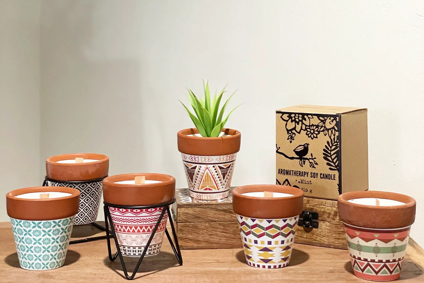 Agnes + Cat Herb Garden Candles - Rosemary by AW Dropship UK