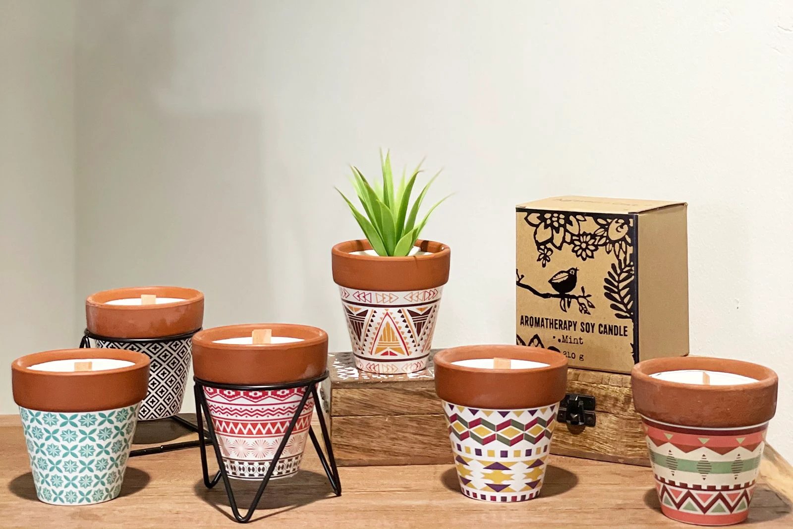 Agnes + Cat Herb Garden Candles - Rosemary by AW Dropship UK