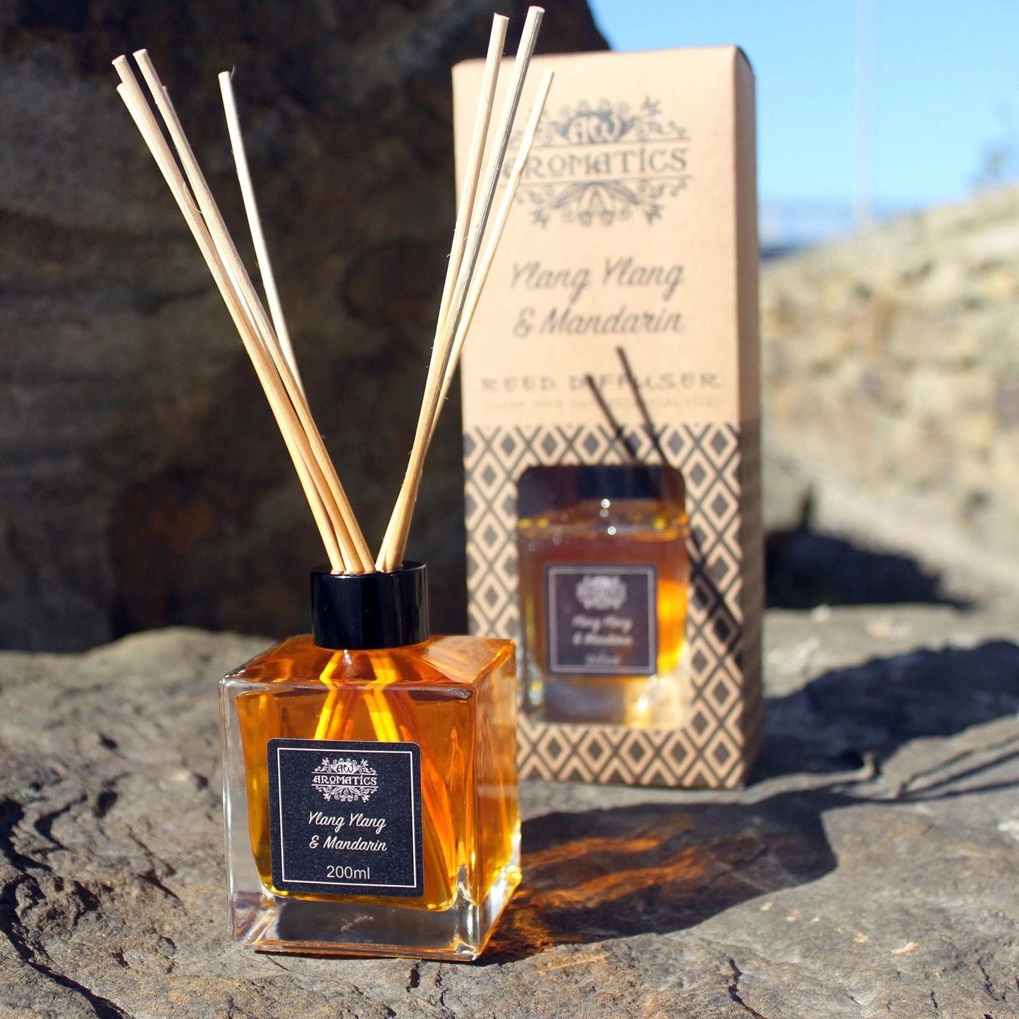 200ml Peppermint & Frankincense Essential Oil Reed Diffuser by AW Dropship UK