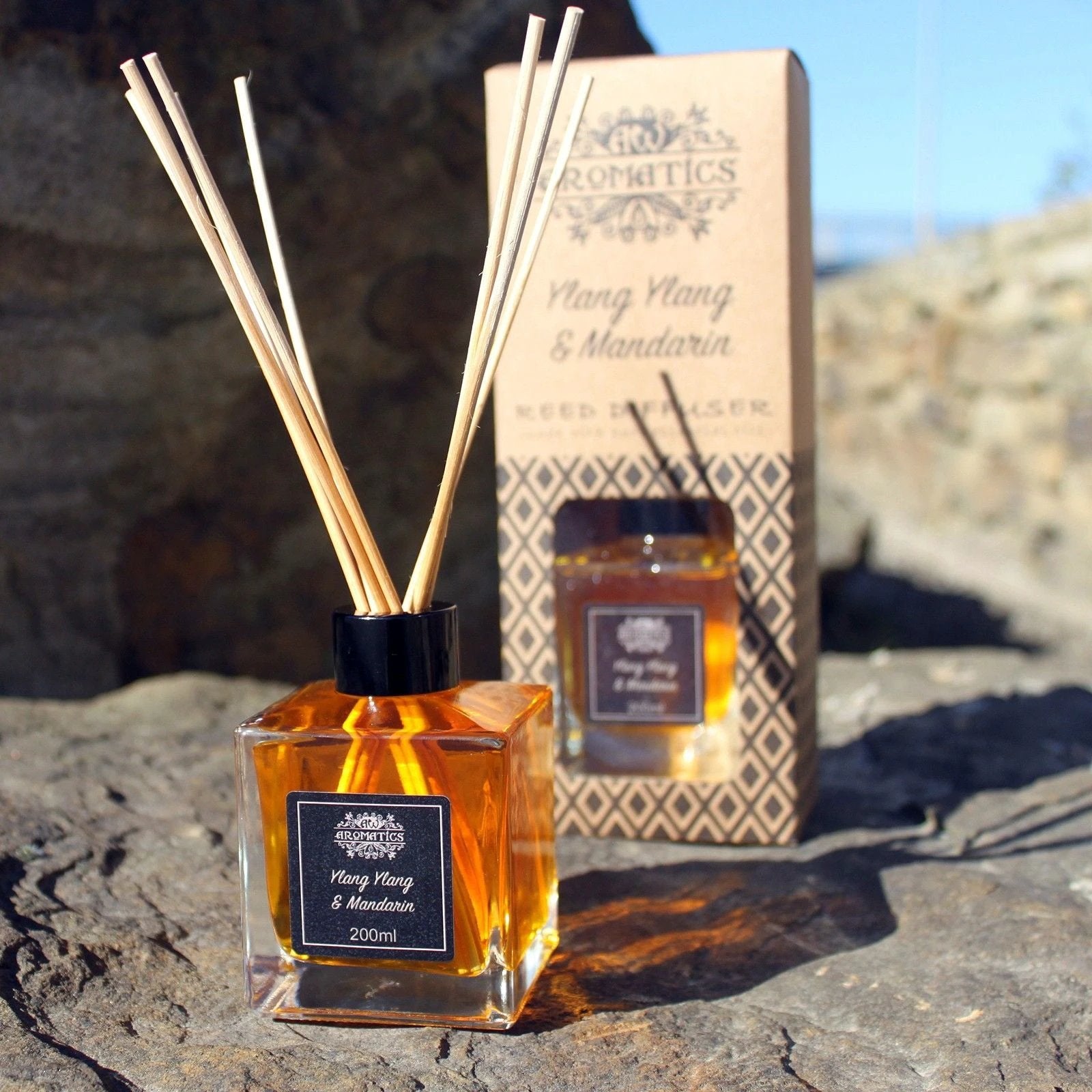 200ml Peppermint & Frankincense Essential Oil Reed Diffuser by AW Dropship UK
