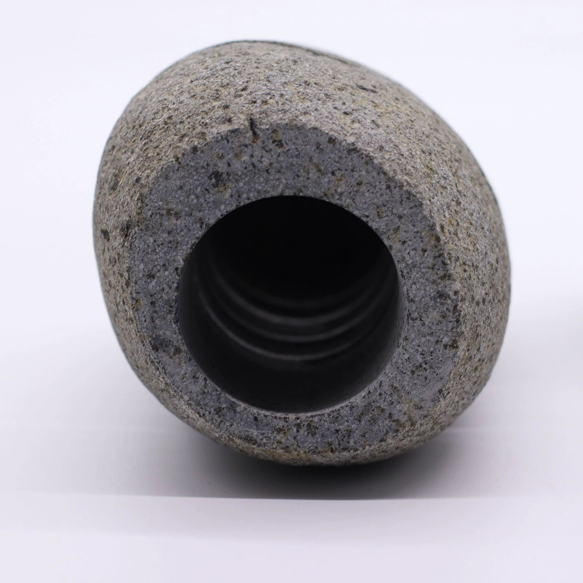 Natural Riverstone Candle Holder - Standing Stone Cut by AW Dropship UK