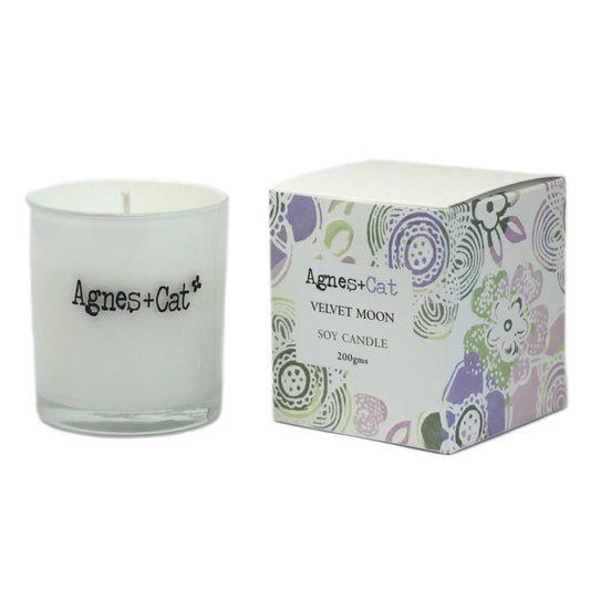 Agnes + Cat Votive Candle - Velvet Moon by AW Dropship UK