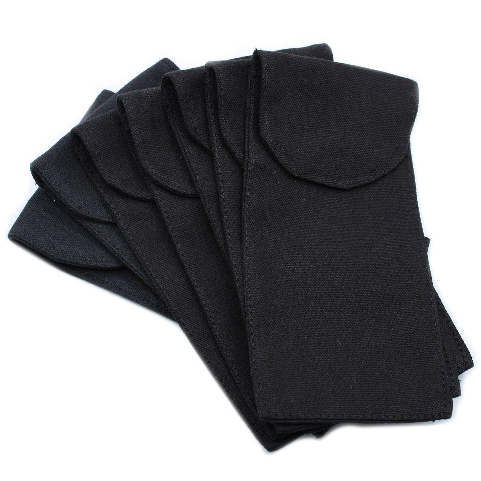 Cotton Pouch for Gemstone Face Rollers – Black (9 × 19 cm) by AW Dropship UK