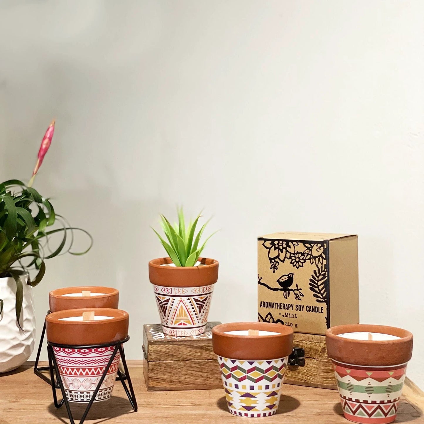 Agnes + Cat Herb Garden Candles - Lavender by AW Dropship UK