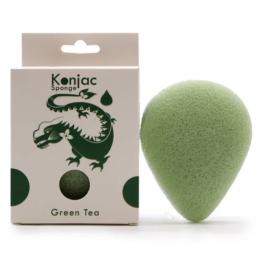 Teardrop Konjac Sponge - Green Tea - Protective by AW Dropship UK