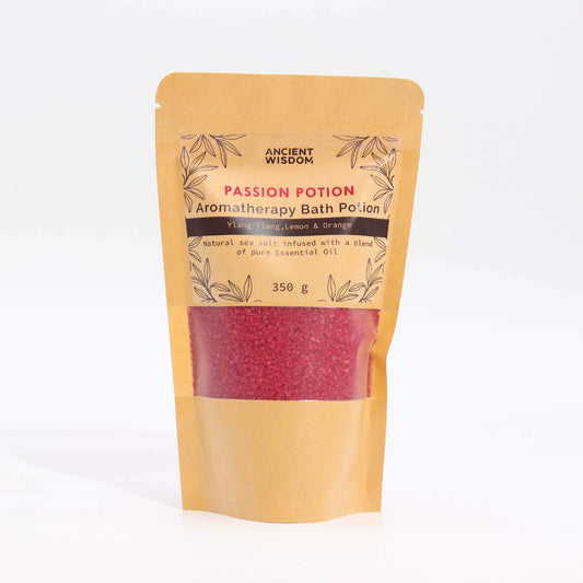 Aromatherapy Bath Potion in Kraft Bag 350g - Passion by AW Dropship UK