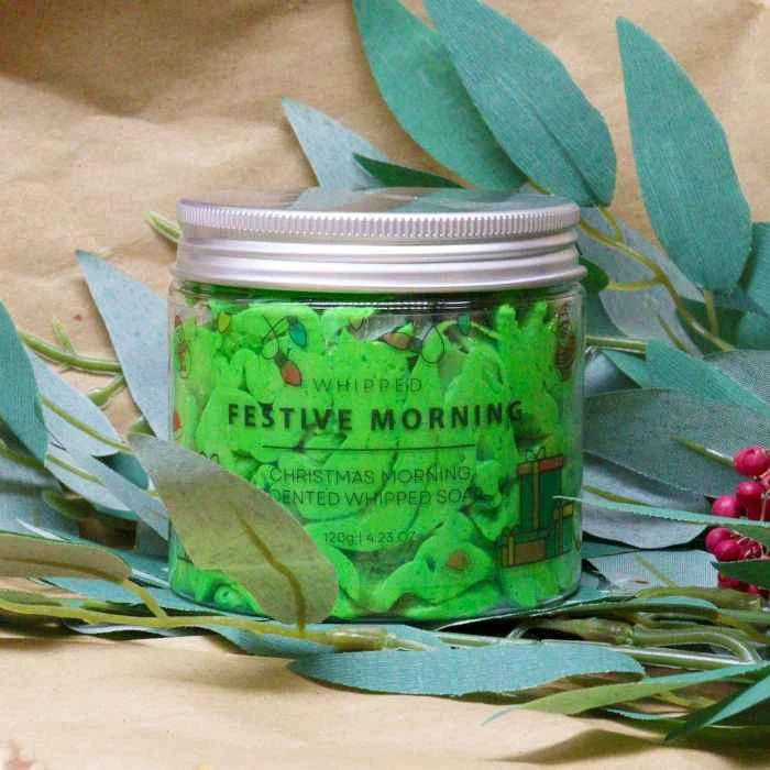 Festive Morning Whipped Soap 120g – Luxurious Holiday Cleanse