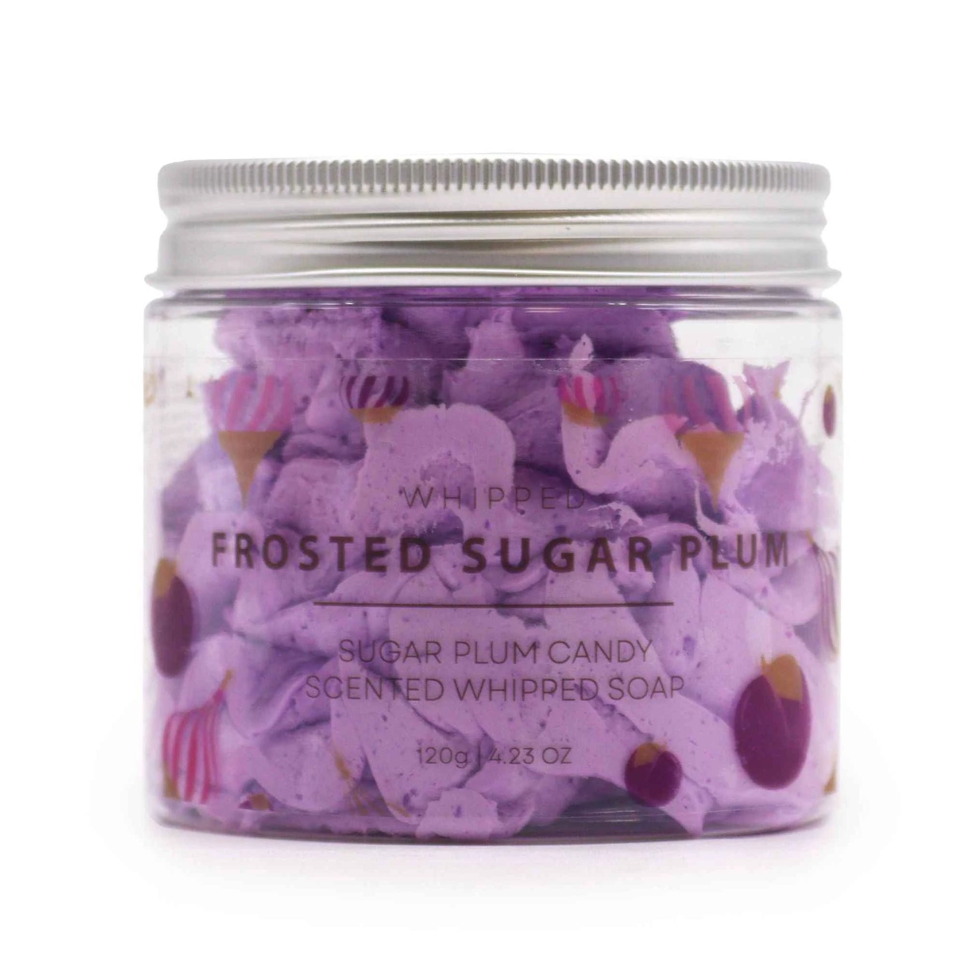 Frosted Sugar Plum Whipped Soap 120g – Luxurious Lather