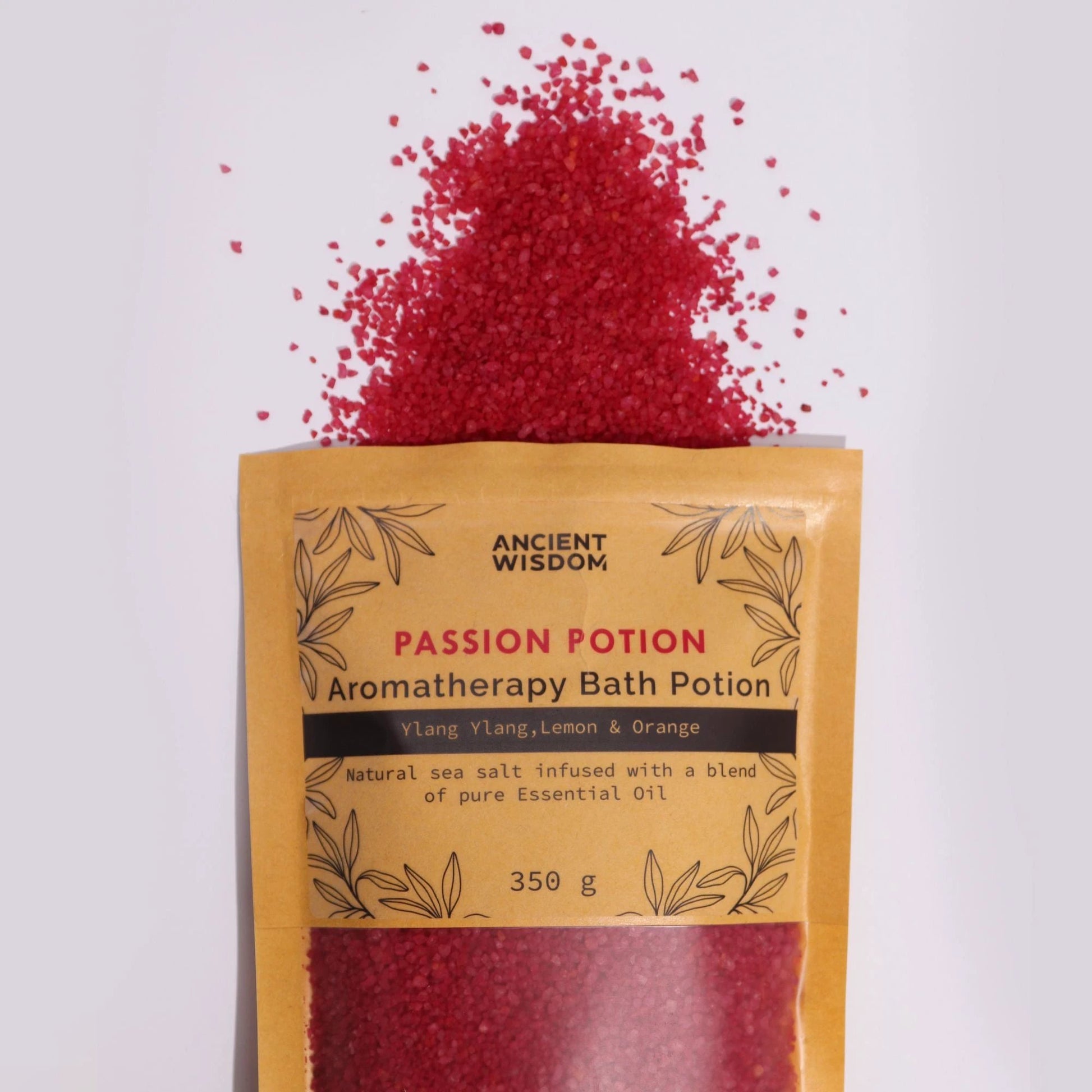 Aromatherapy Bath Potion in Kraft Bag 350g - Passion by AW Dropship UK