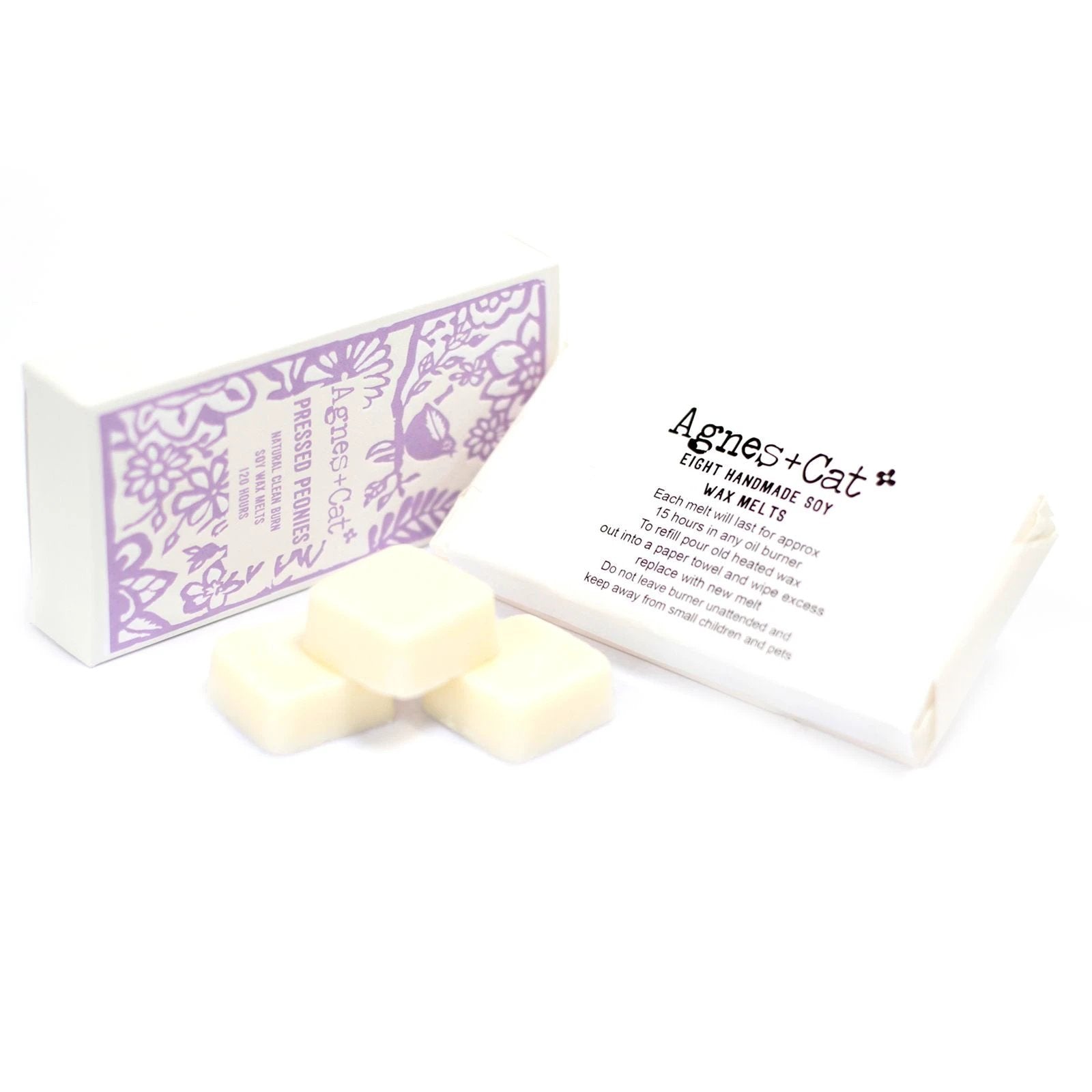 Agnes + Cat Box of 8 Wax Melts - Pressed Peonies by AW Dropship UK