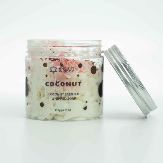 Coconut Whipped Soap 120g – Soft Creamy Luxe Cleanser