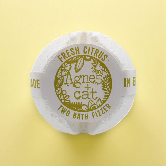 Agnes And Cat Bath Fizzer Fresh Citrus Handcrafted With Pure Essential Oils From Sheffield by AW Dropship UK