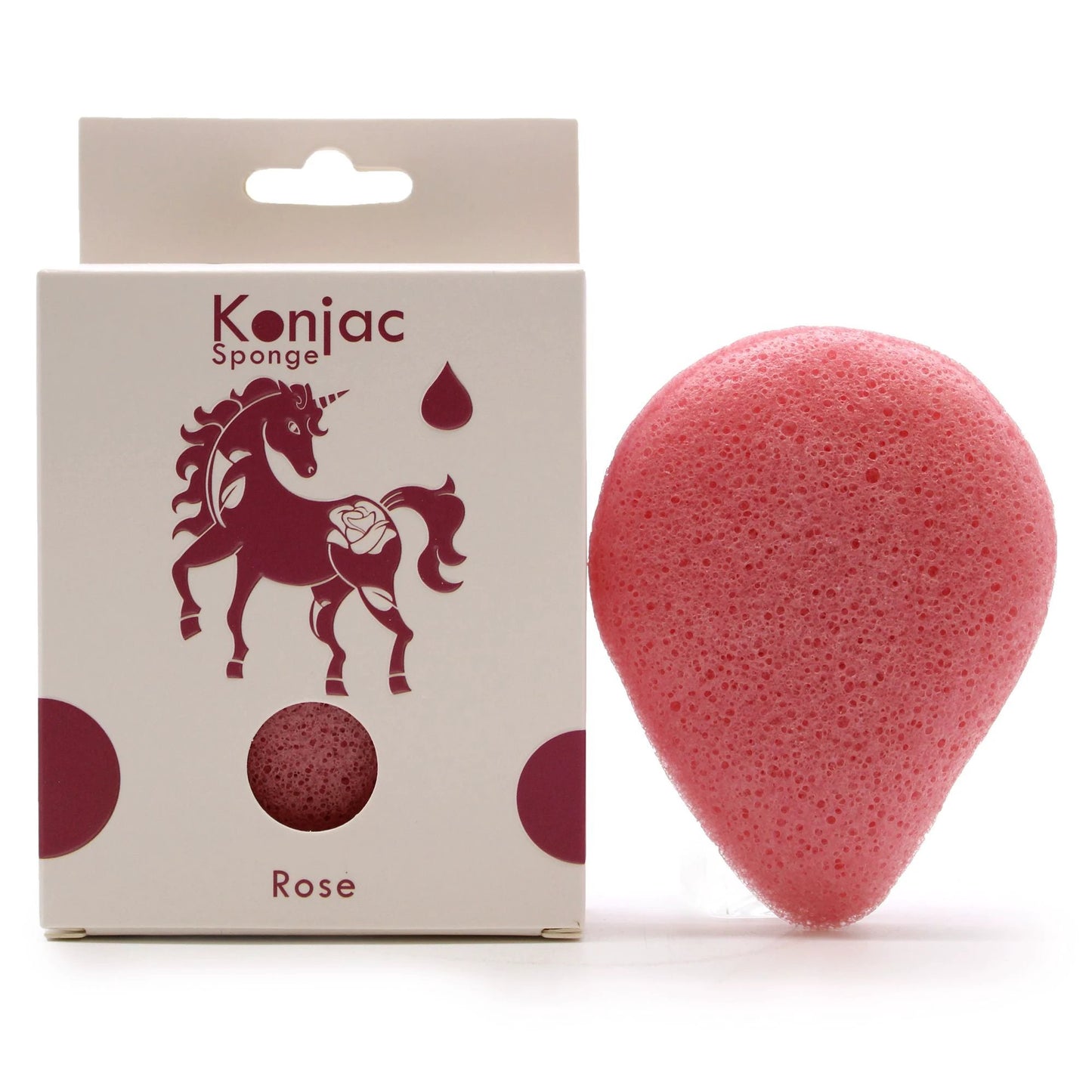 Teardrop Konjac Sponge - Rose - Anti-aging by AW Dropship UK
