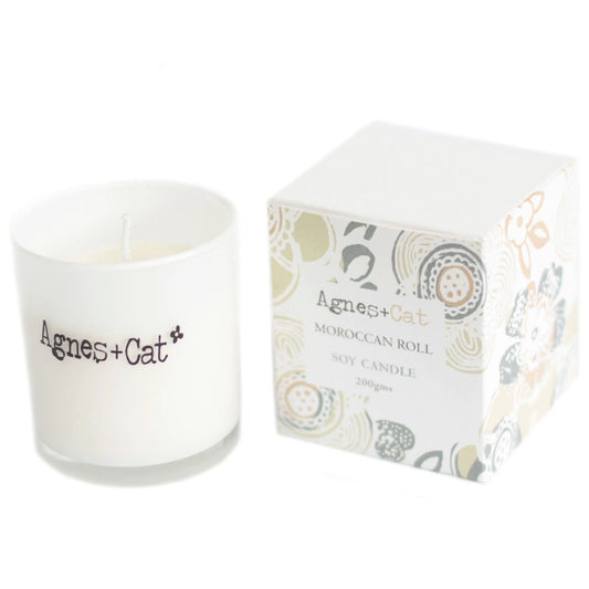 Agnes + Cat Votive Candle - Moroccan Roll by AW Dropship UK