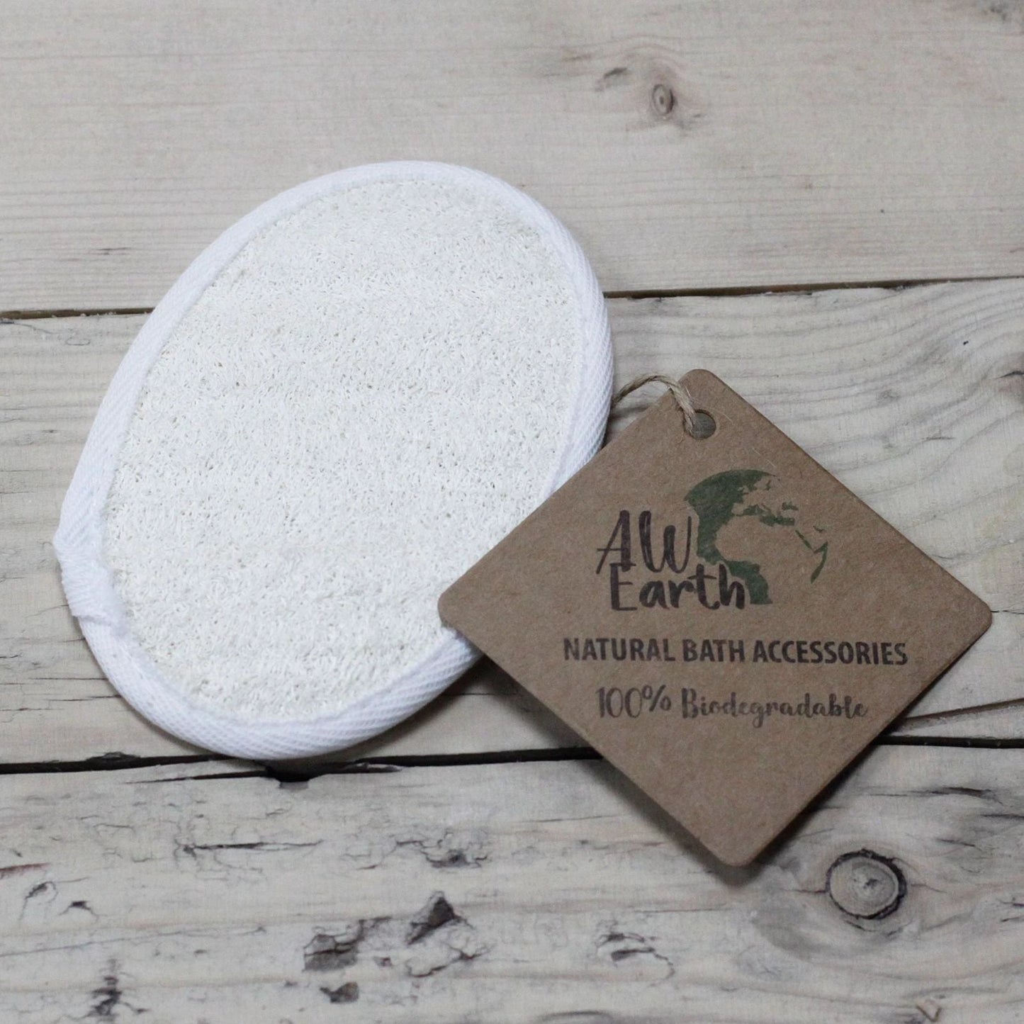 Natural Loofah Body Scrubs - Oval by AW Dropship UK