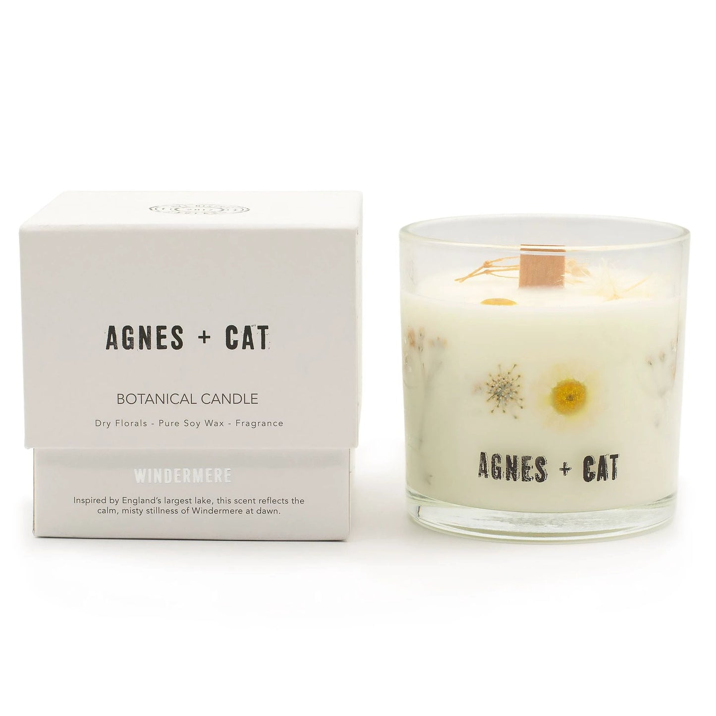 Agnes + Cat Botanical Soy Wax Candle - Windermere by AW Dropship UK