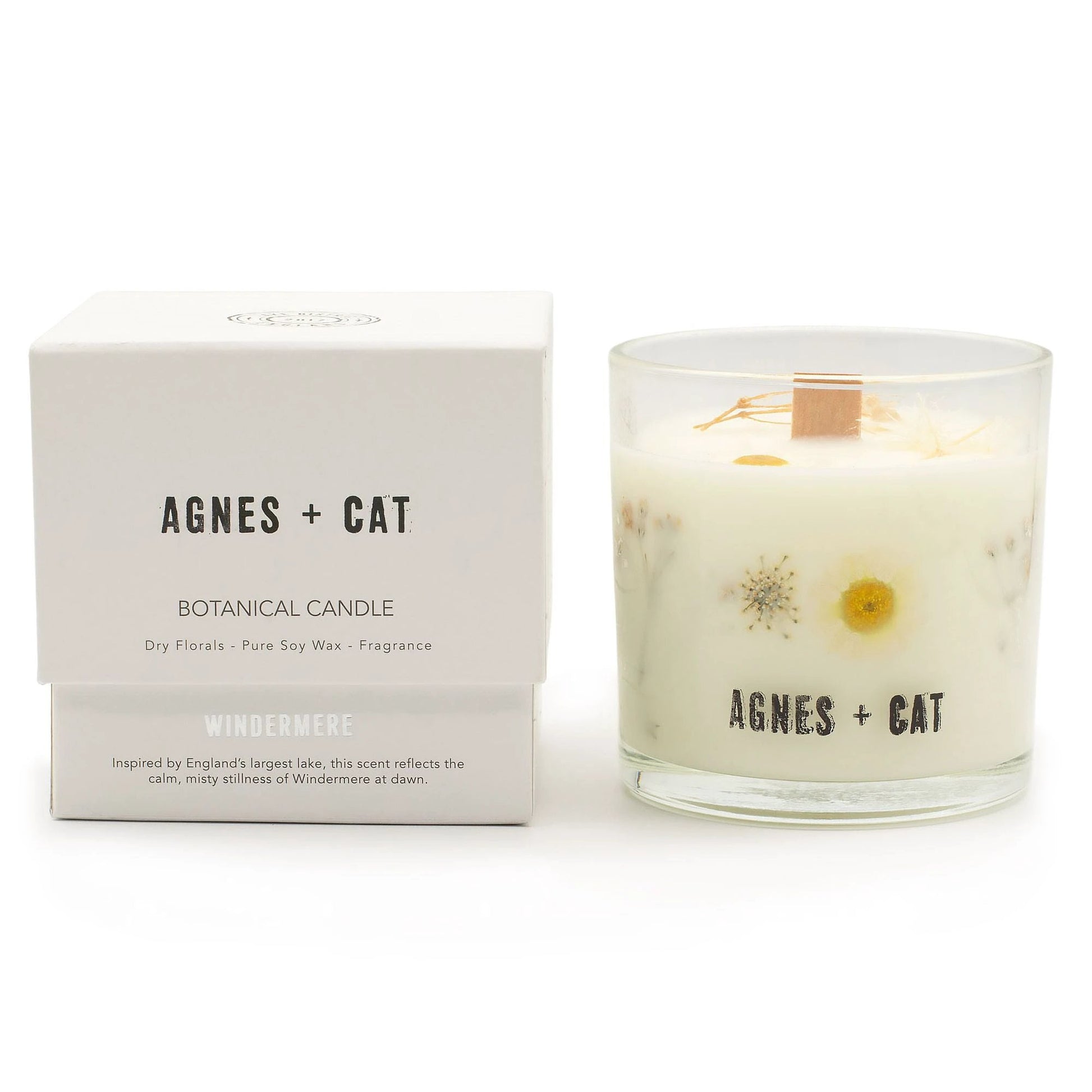 Agnes + Cat Botanical Soy Wax Candle - Windermere by AW Dropship UK