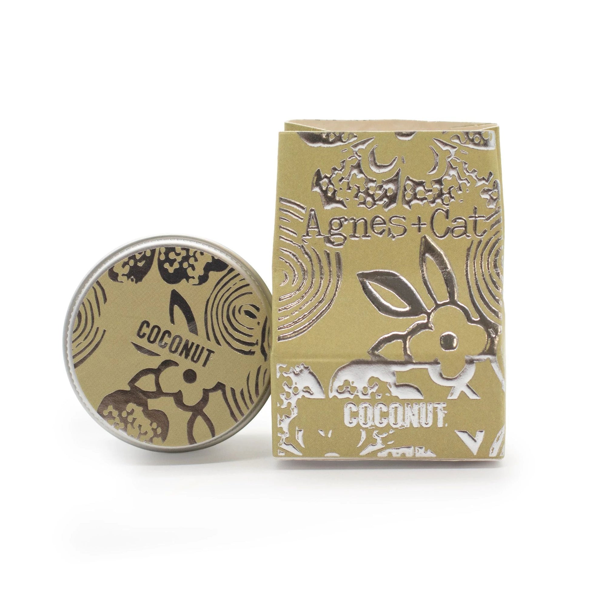 Agnes And Cat Lip Balm Coconut Nourishing Everyday Lip Care Hand Poured In The UK by AW Dropship UK