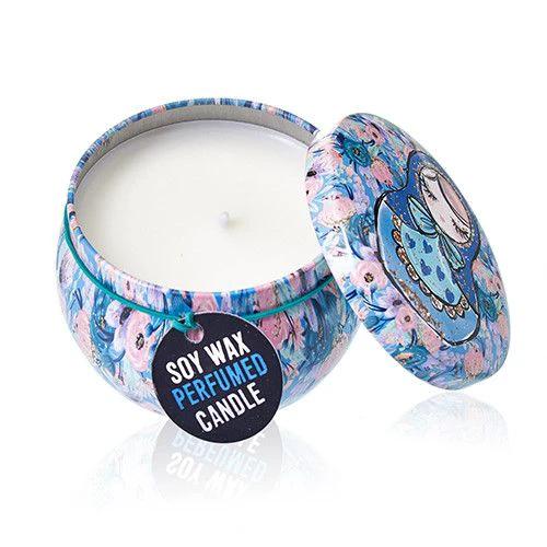 Art Tin Candle - Assorted Design - Russian Dolls - Dolly Blue by AW Dropship UK