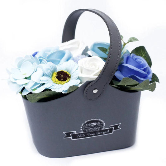 Bouquet Petite Basket - Soothing Blues by AW Dropship UK