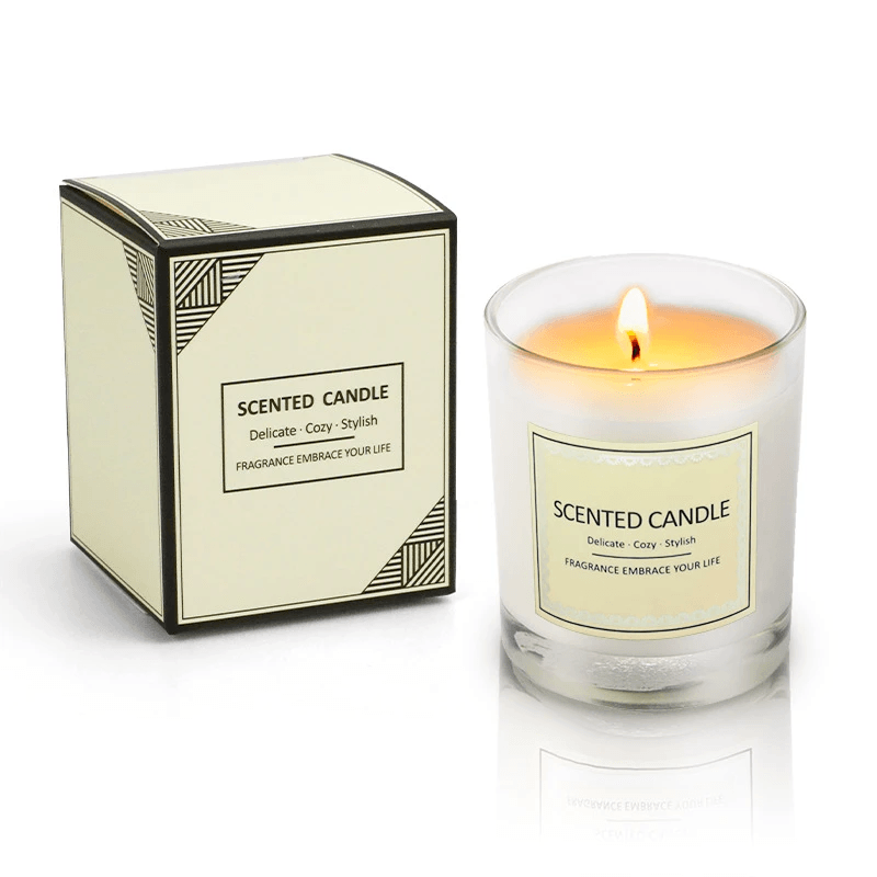 Small Glass Cup Aromatherapy Candle by Pampering Heaven