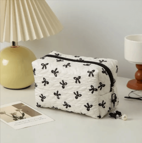Bow Clutch Cosmetic Bag by Pampering Heaven