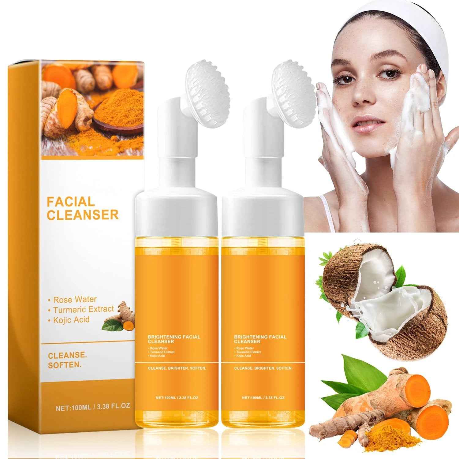 Turmeric PureFoam Daily Facial Cleanser (2-Pack)