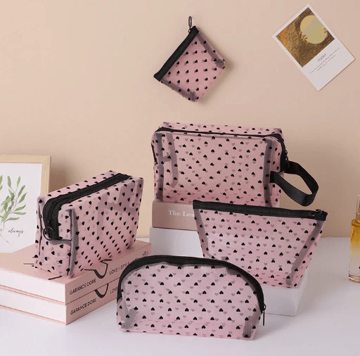Love Mesh Cosmetic Bag by Pampering Heaven